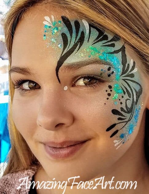 eye design face painting CT