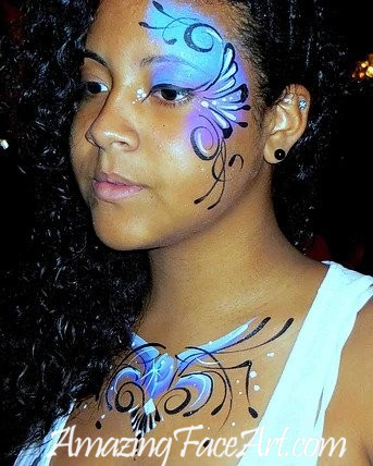 eue design face painting for teenagers