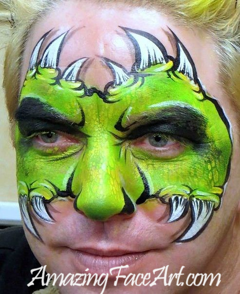 dragon face painting CT