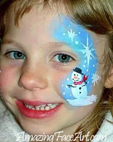 106 - Snowman Face Painting
