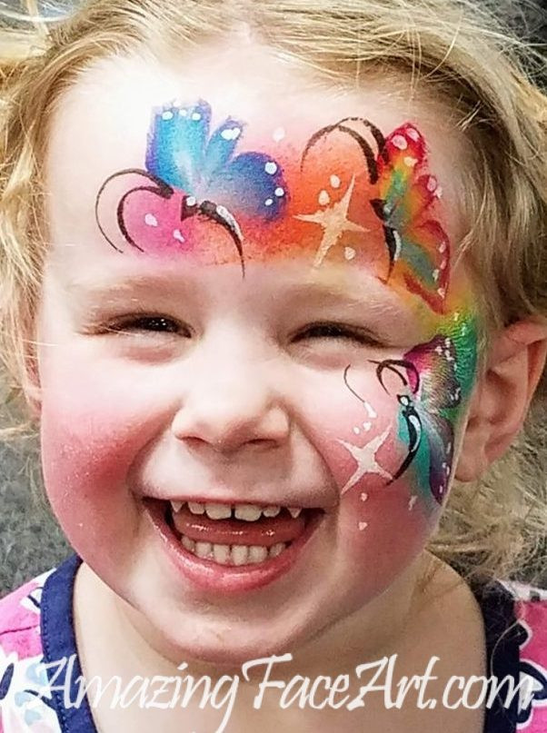 butterfly face painting for parties CT
