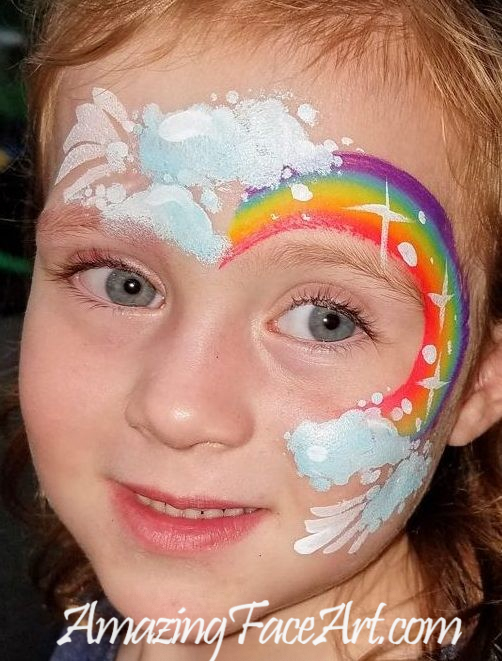rainbow face painting in CT